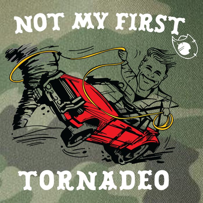 Not My First Tornadeo Legacy Tie Dye Trucker Hat