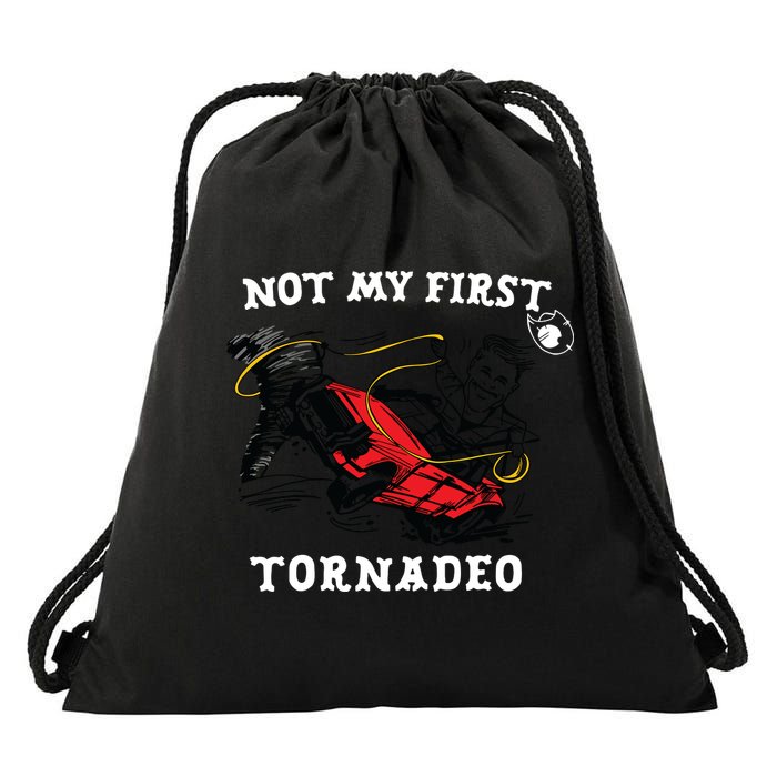 Not My First Tornadeo Drawstring Bag