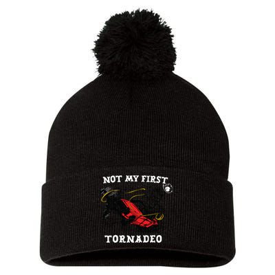 Not My First Tornadeo Pom Pom 12in Knit Beanie
