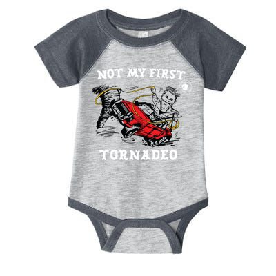 Not My First Tornadeo Infant Baby Jersey Bodysuit