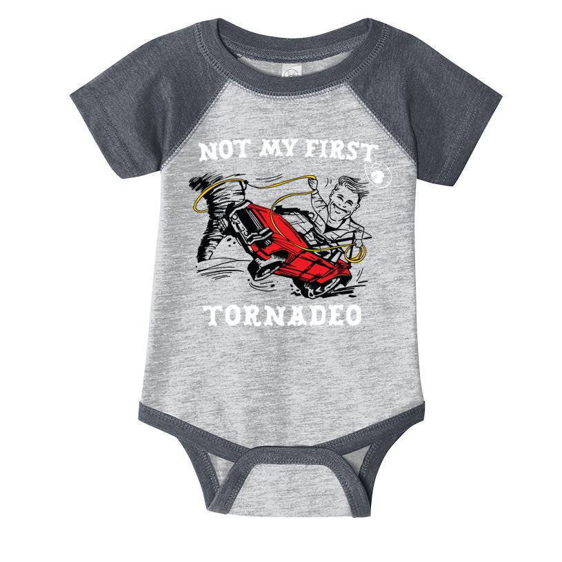Not My First Tornadeo Infant Baby Jersey Bodysuit