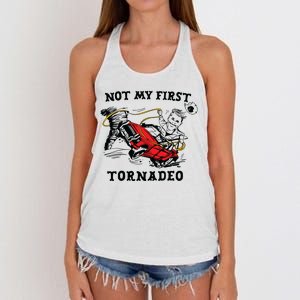 Not My First Tornadeo Women's Knotted Racerback Tank