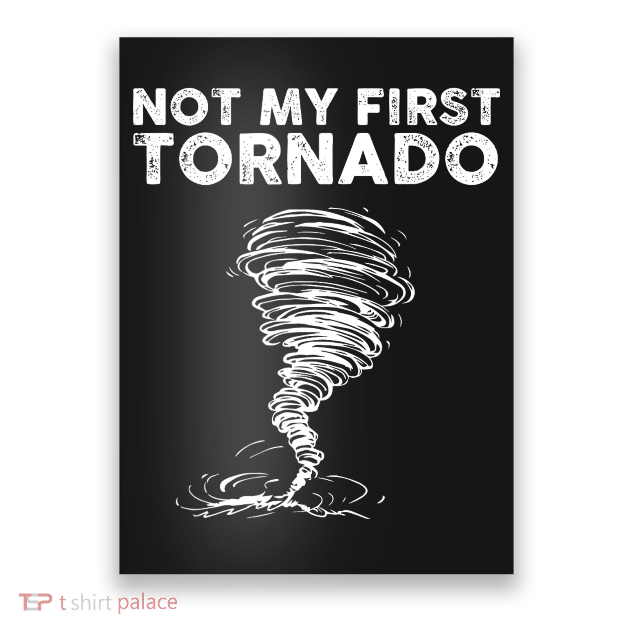 Not My First Tornado While Storm Twister Hurricane Weather Poster