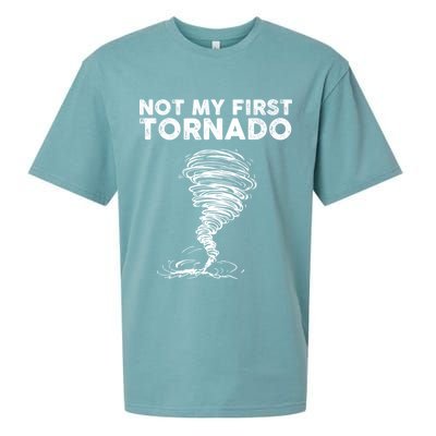 Not My First Tornado While Storm Twister Hurricane Weather Sueded Cloud Jersey T-Shirt