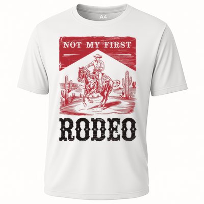 Not My First Rodeo, Vintage Bronc Riding Cowboy Rodeo Performance Shirt