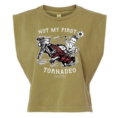 Not My First Tornadeo Twisters Garment-Dyed Women's Muscle Tee