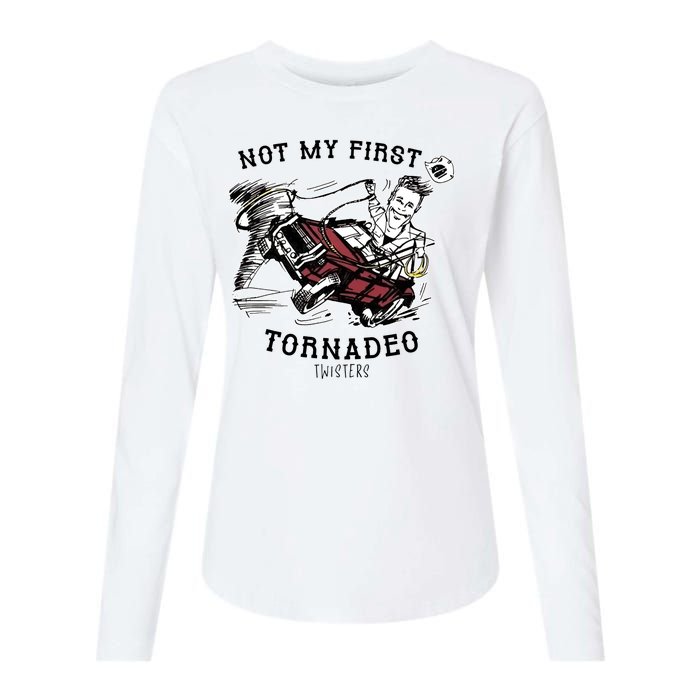 Not My First Tornadeo Twisters Womens Cotton Relaxed Long Sleeve T-Shirt