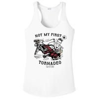 Not My First Tornadeo Twisters Ladies PosiCharge Competitor Racerback Tank