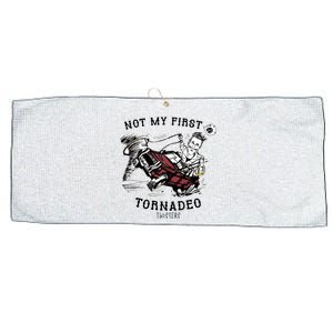 Not My First Tornadeo Twisters Large Microfiber Waffle Golf Towel