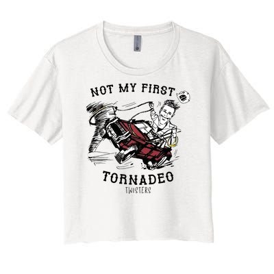 Not My First Tornadeo Twisters Women's Crop Top Tee