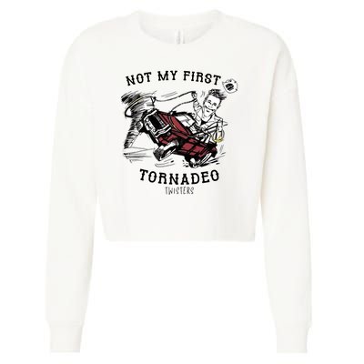 Not My First Tornadeo Twisters Cropped Pullover Crew