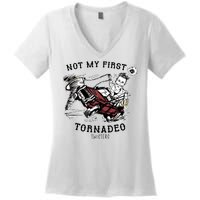 Not My First Tornadeo Twisters Women's V-Neck T-Shirt