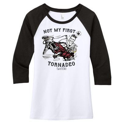 Not My First Tornadeo Twisters Women's Tri-Blend 3/4-Sleeve Raglan Shirt