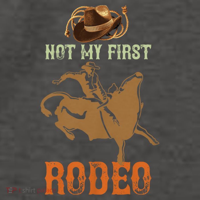 Not My First Rodeo Cowboy Bull Rider Western Bull Riding Vector Backpack