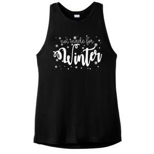 Not Made For Winter Snowflake Ladies PosiCharge Tri-Blend Wicking Tank