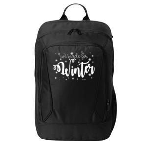 Not Made For Winter Snowflake City Backpack