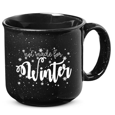 Not Made For Winter Snowflake 15oz Campfire Ceramic Mug