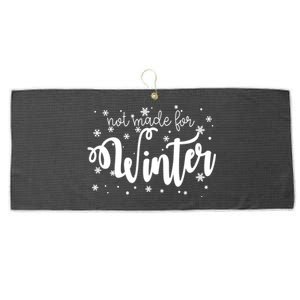 Not Made For Winter Snowflake Large Microfiber Waffle Golf Towel