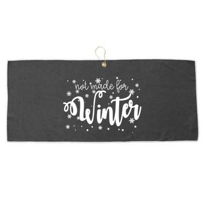 Not Made For Winter Snowflake Large Microfiber Waffle Golf Towel