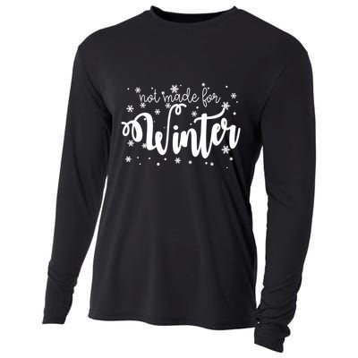 Not Made For Winter Snowflake Cooling Performance Long Sleeve Crew