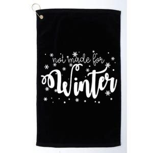 Not Made For Winter Snowflake Platinum Collection Golf Towel