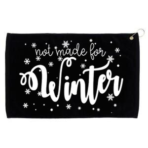 Not Made For Winter Snowflake Grommeted Golf Towel