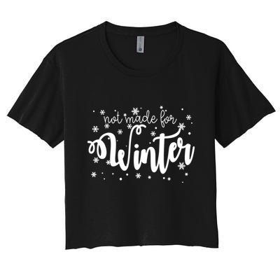 Not Made For Winter Snowflake Crop Top