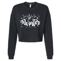 Not Made For Winter Snowflake Cropped Pullover Crew