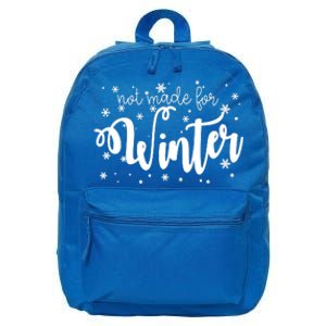 Not Made For Winter Snowflake 16 in Basic Backpack