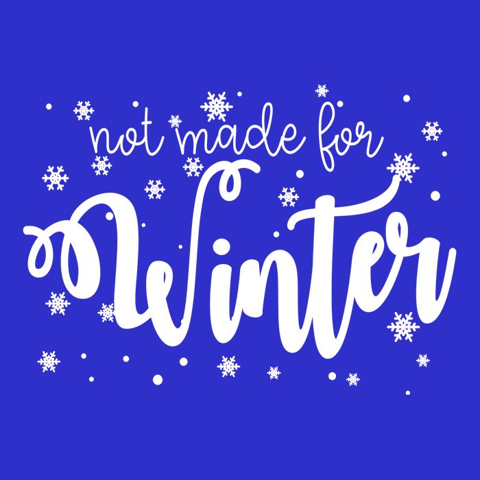 Not Made For Winter Snowflake 16 in Basic Backpack