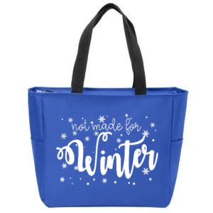 Not Made For Winter Snowflake Zip Tote Bag