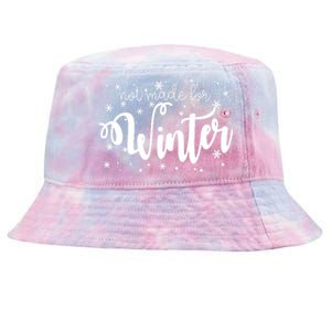 Not Made For Winter Snowflake Tie-Dyed Bucket Hat