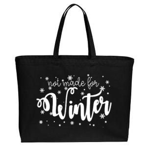 Not Made For Winter Snowflake Cotton Canvas Jumbo Tote