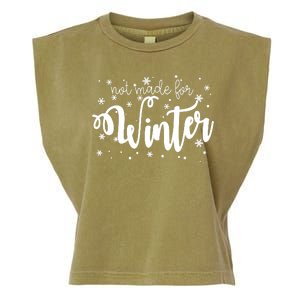 Not Made For Winter Snowflake Garment-Dyed Women's Muscle Tee