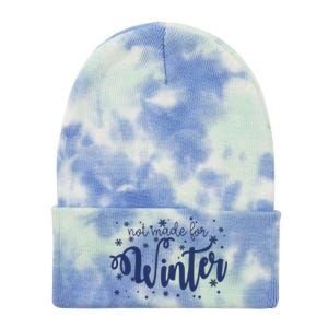 Not Made For Winter Snowflake Tie Dye 12in Knit Beanie