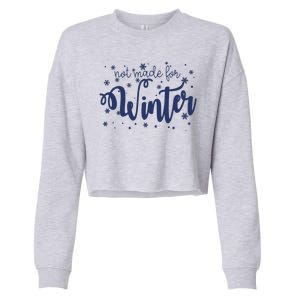 Not Made For Winter Snowflake Cropped Pullover Crew