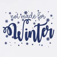 Not Made For Winter Snowflake Garment-Dyed Sweatshirt