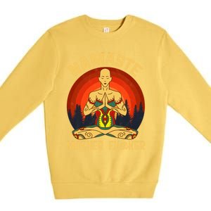 Namaste Mother Fucker Zen Meditation Yoga Buddhism Tradition Meaningful Gift Premium Crewneck Sweatshirt