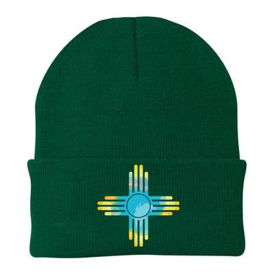 New Mexico Flag Pride Vintage New Mexican Souvenir Gift Knit Cap Winter Beanie