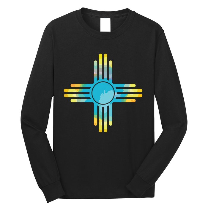 New Mexico Flag Pride Vintage New Mexican Souvenir Gift Long Sleeve Shirt