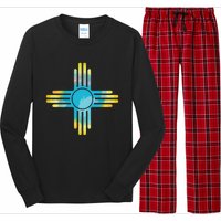 New Mexico Flag Pride Vintage New Mexican Souvenir Gift Long Sleeve Pajama Set