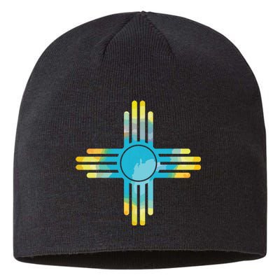 New Mexico Flag Pride Vintage New Mexican Souvenir Gift Sustainable Beanie