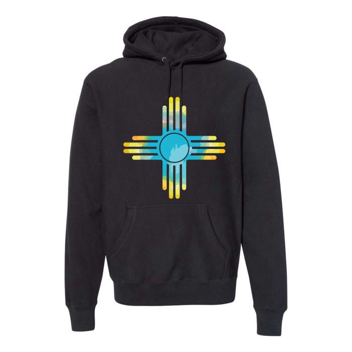 New Mexico Flag Pride Vintage New Mexican Souvenir Gift Premium Hoodie