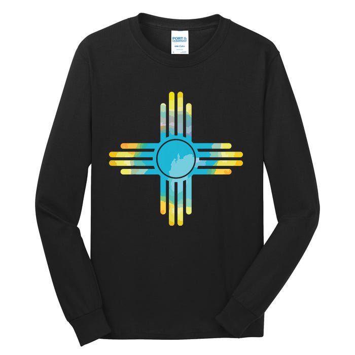 New Mexico Flag Pride Vintage New Mexican Souvenir Gift Tall Long Sleeve T-Shirt