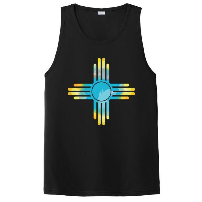 New Mexico Flag Pride Vintage New Mexican Souvenir Gift PosiCharge Competitor Tank