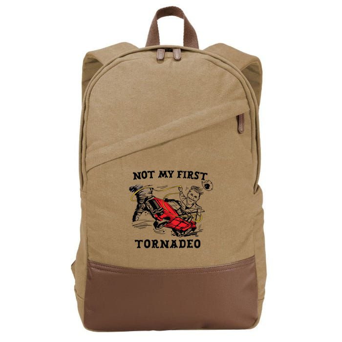 Not My First Tornadeo Not My First Tornado Cotton Canvas Backpack