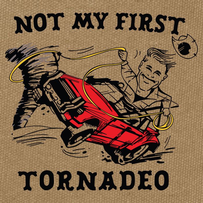 Not My First Tornadeo Not My First Tornado Cotton Canvas Backpack