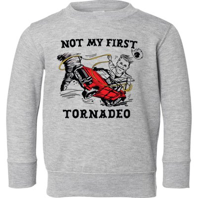 Not My First Tornadeo Not My First Tornado Toddler Sweatshirt