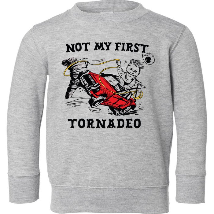 Not My First Tornadeo Not My First Tornado Toddler Sweatshirt