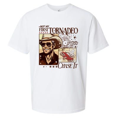 Not My First Tornadeo If You Feel It Chase It Sueded Cloud Jersey T-Shirt